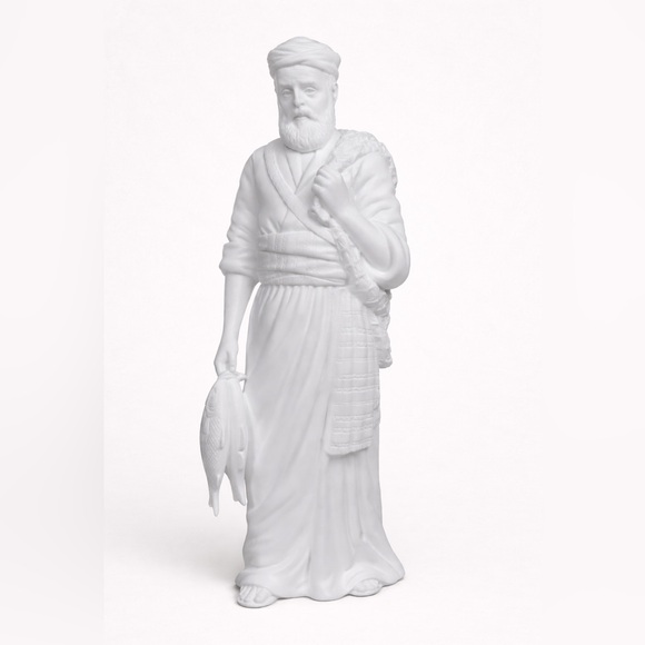 Lenox Other - Lenox Nativity Fisherman Figurine White Porcelain Christmas Village Figure